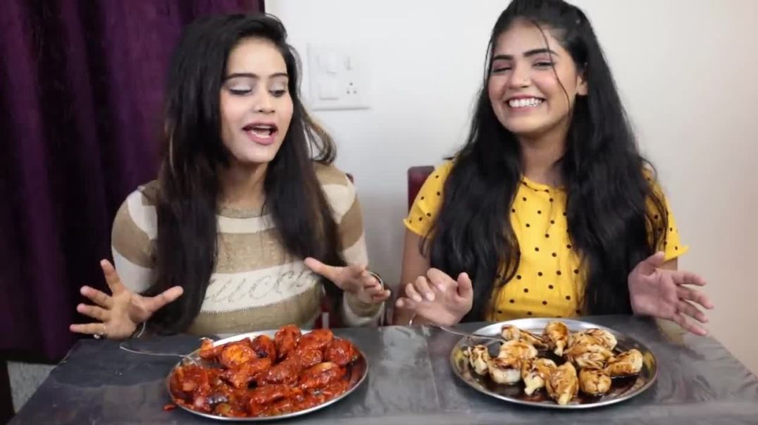 Chilli Momos and Chocolate Momos Eating Challenge Momos Challenge Food Challenge