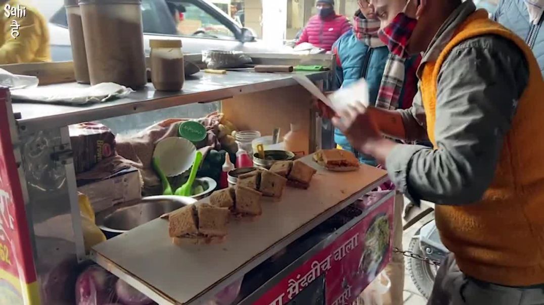 Indias SUPER FAST Sandwich Making _ Sudama BOMBAY Sandwich _ Street Food India Ludhiana
