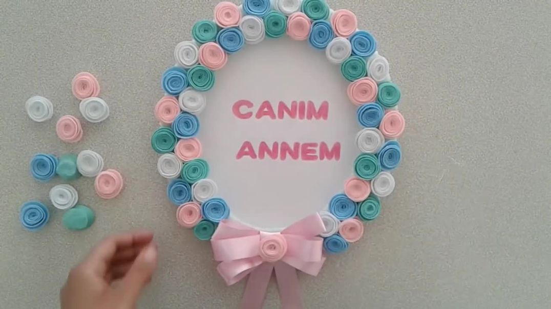 Anneler Günü Hediye Yapımı _ Keçeden Çerçeve