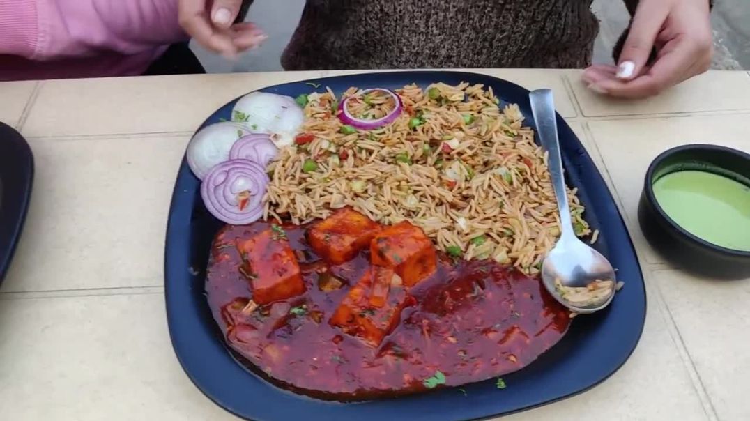Chilli Paneer Fried Rice Eating Challenge Chilli Paneer Fried Rice Competition Food Challenge
