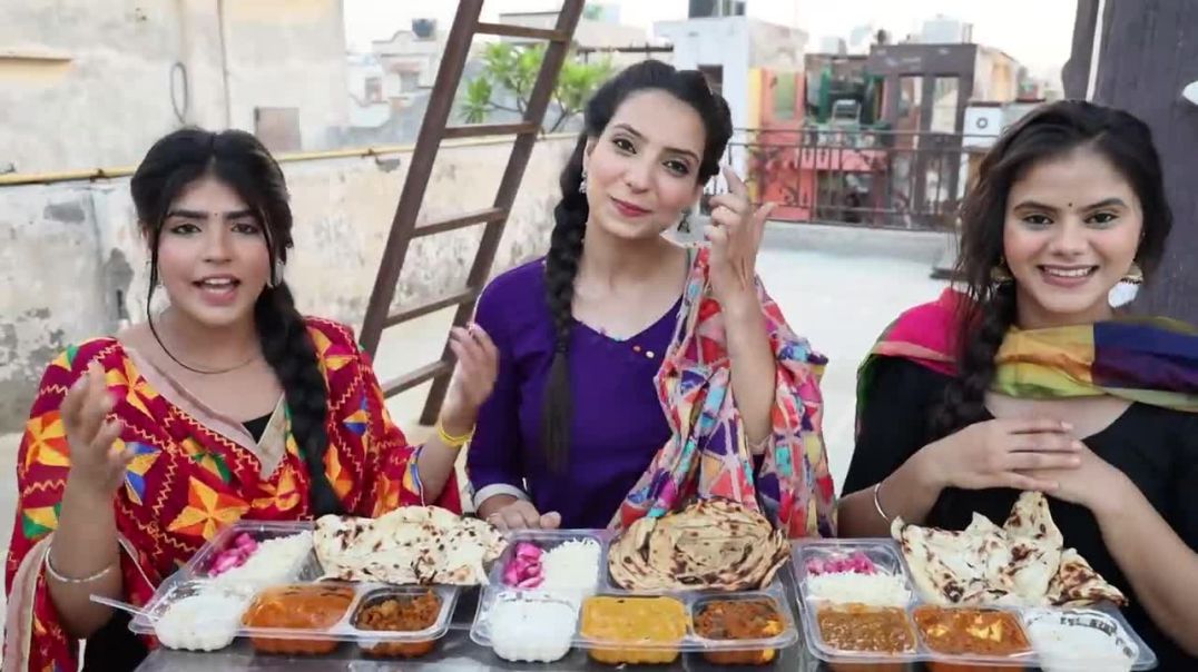 Biggest Punjabi Thali in Punjabi Look Eating Challenge Biggest Thali Competition Food Challenge
