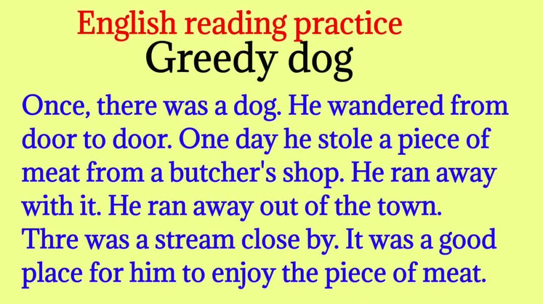9, Greedy Dog 🐕_Moral Story_ English to Hindi_ कहानी से सीखे English