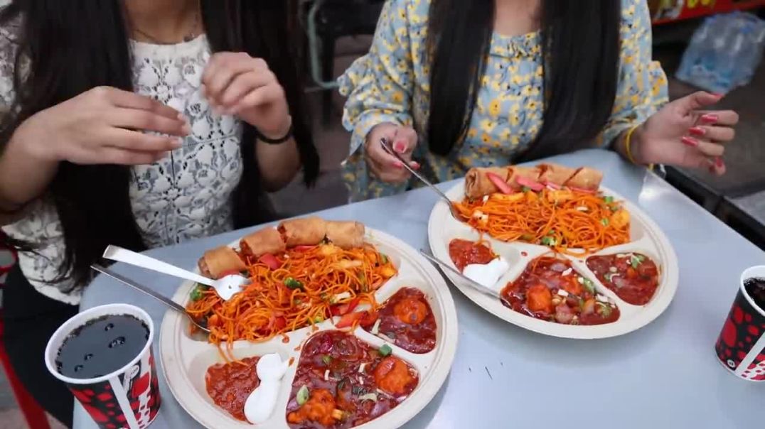 Chinese Thali Eating Challenge Chinese Street Food Eating Challenge Food Challenge