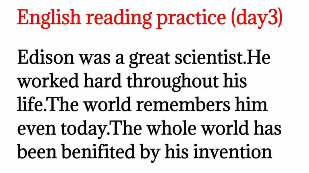 3, englishपढ़ना सीखे आसानी से_और vocabalury _english reading practice_Edison a great scientist