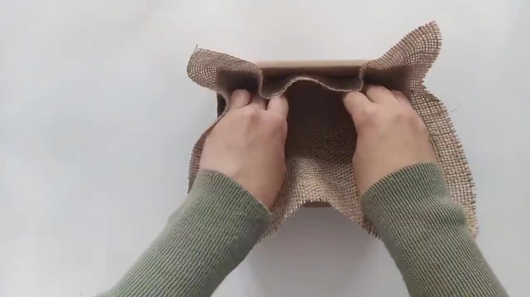 ⁣VE KARTON KUTUDAN SÜPER BİR SEPET YAPIMI _ RECYCLE