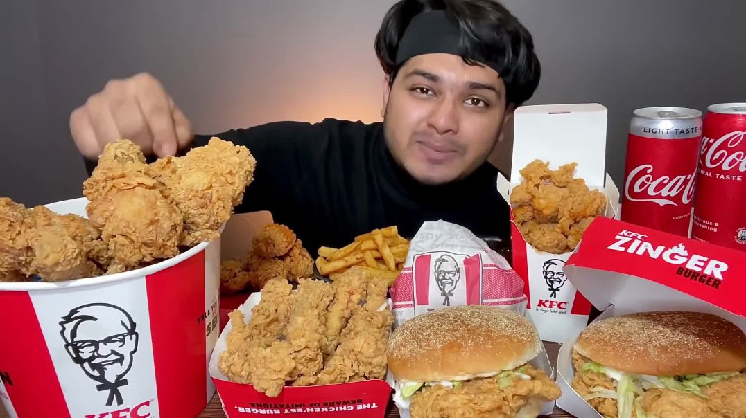 KFC  KENTUCKY FRIED CHICKEN•MUKBANG   KFC EATING CHALLENGE   MUKBANG   EATING SHOW