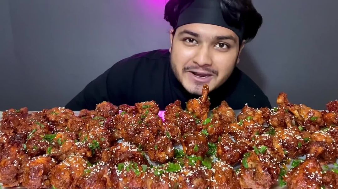 50 CHICKEN LOLLIPOP EATING CHALLENGE 🍗  EXTREMELY SPICY CHICKEN LOLLIPOP EATING CHALLENGE   MUKBANG