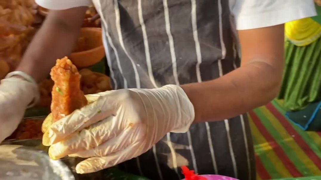 6 inch Long BahuBali Golgappa of Nagpur _ Indian Street Food