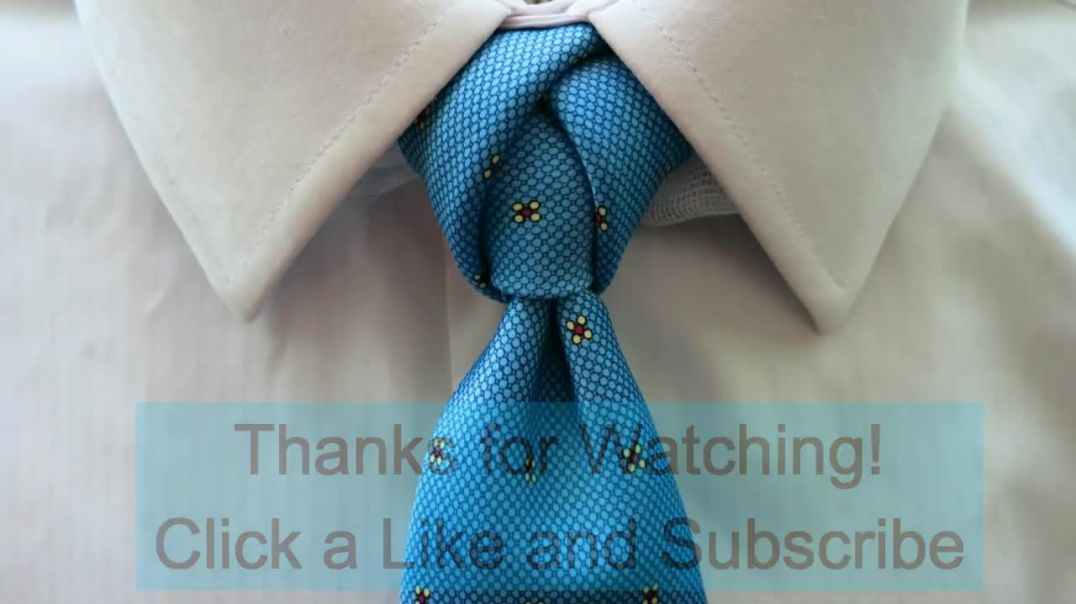 How to tie a tie  Saturn knot for your necktie