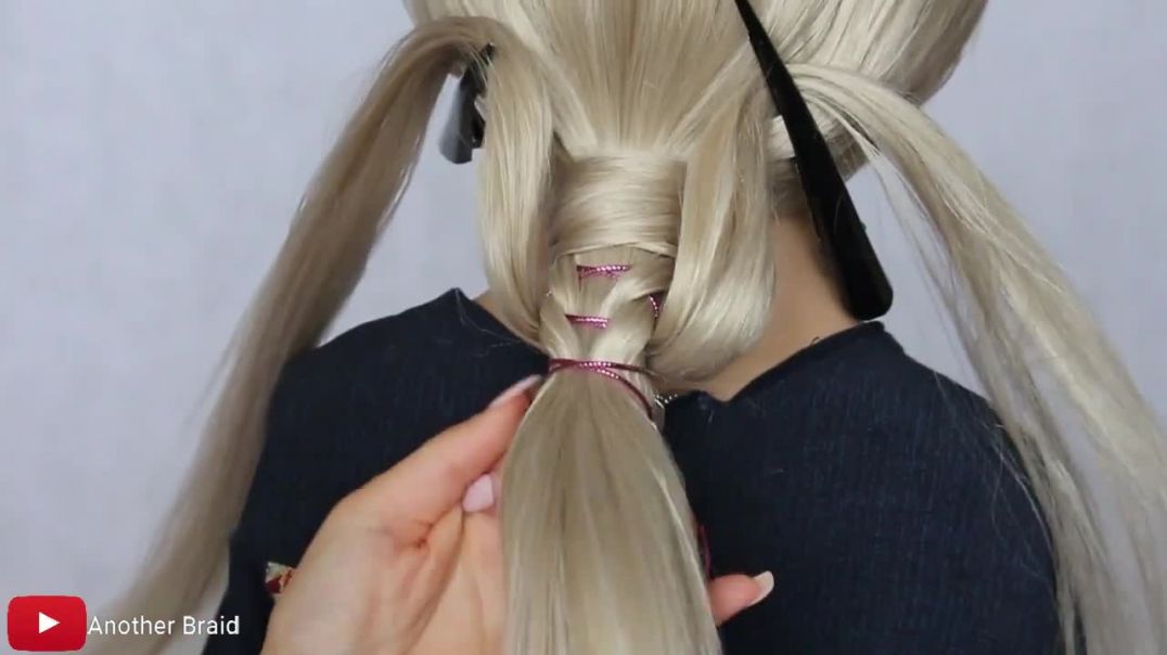 😱 EASY PONYTAIL 😍 perfect for long  &  medium length hair by Another Braid