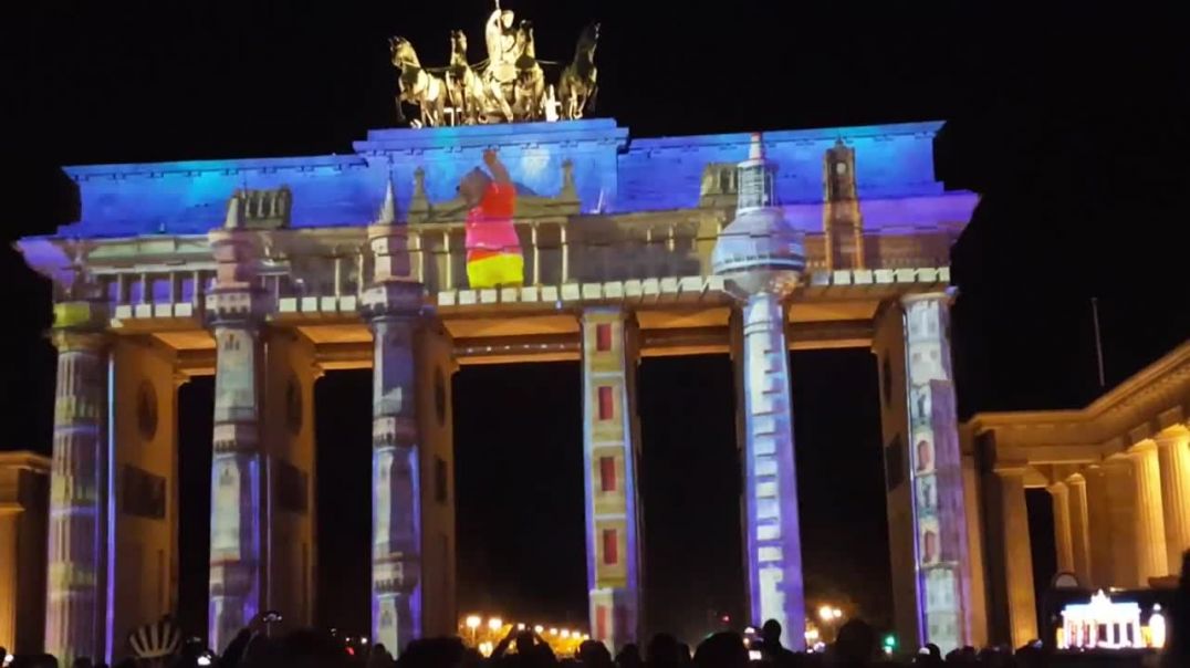 Festival Of Light Berlin Brandenburg Gate And Alexanderplatz