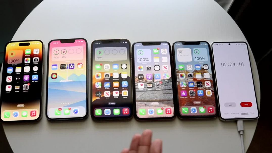 iPhone 14 Pro Vs iPhone 13 Pro Vs iPhone 12 Pro Vs 11 Pro Vs iPhone XS Battery Life Comparison!