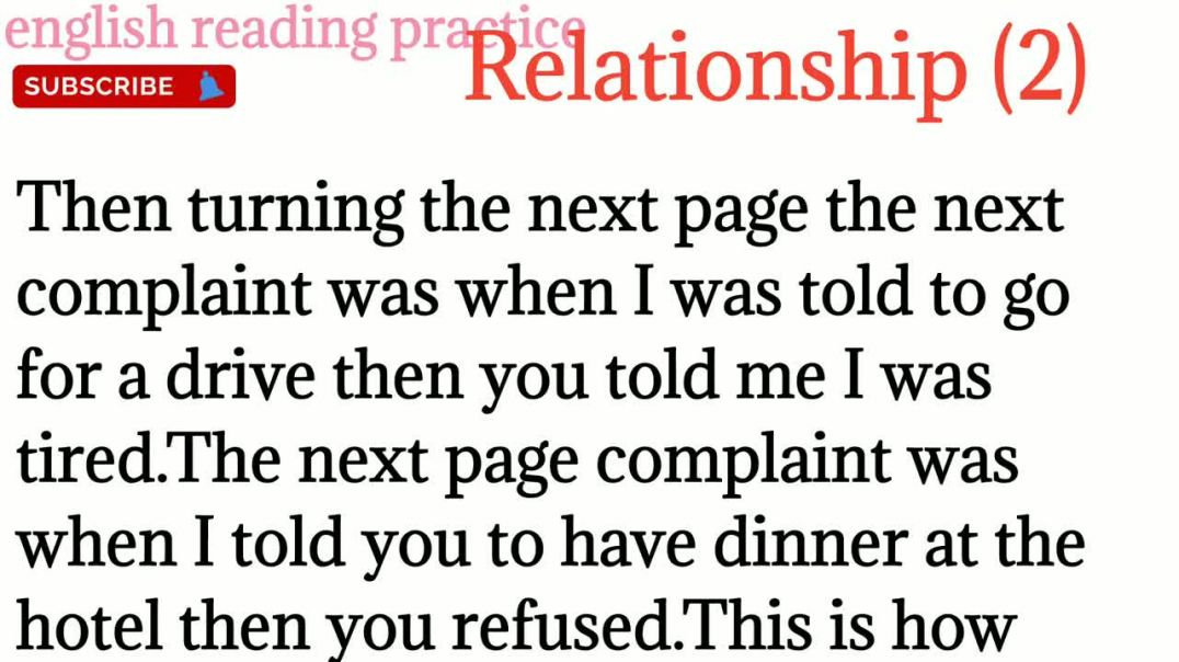 134,Relationship story,(2)_learn English_ Spoken English_how to read english story_hindi to english