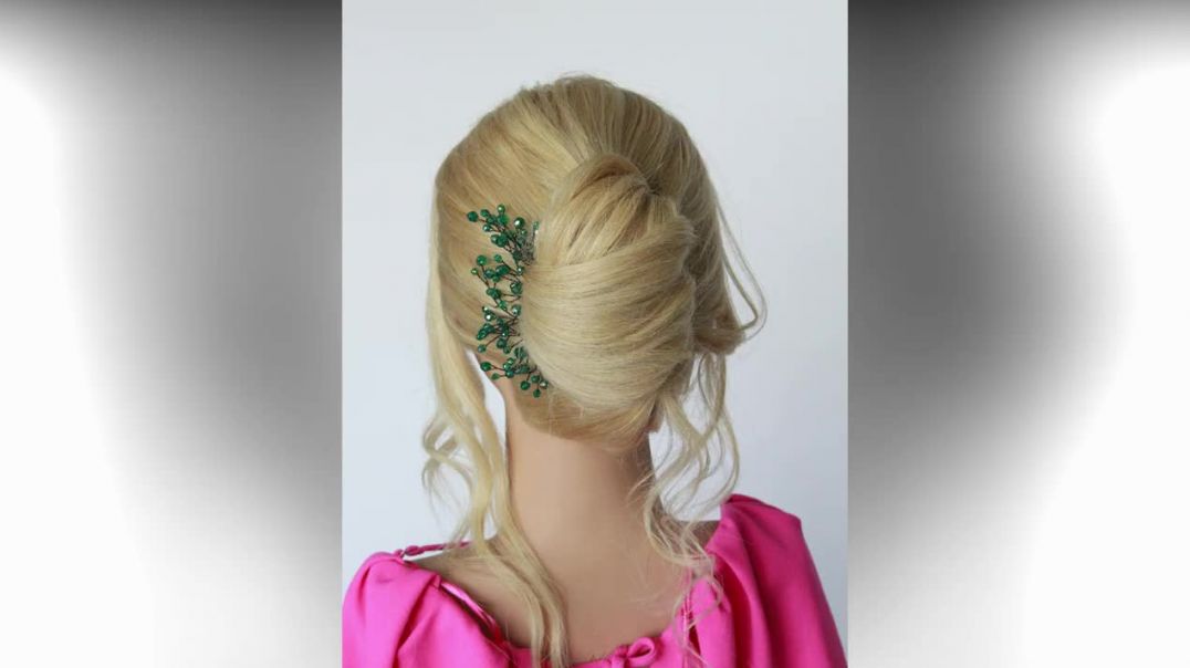 Big French Bun Hairstyle With New Trick - Simple French Roll Hairstyle Step By Step _ (1)