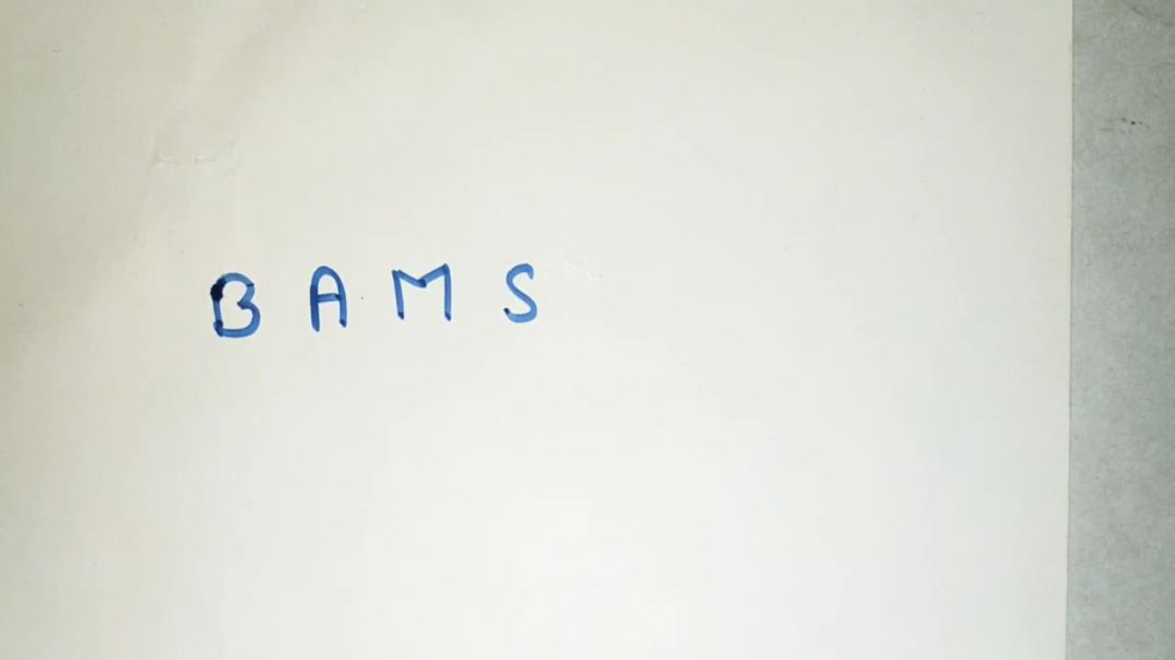 BAMS Full Form