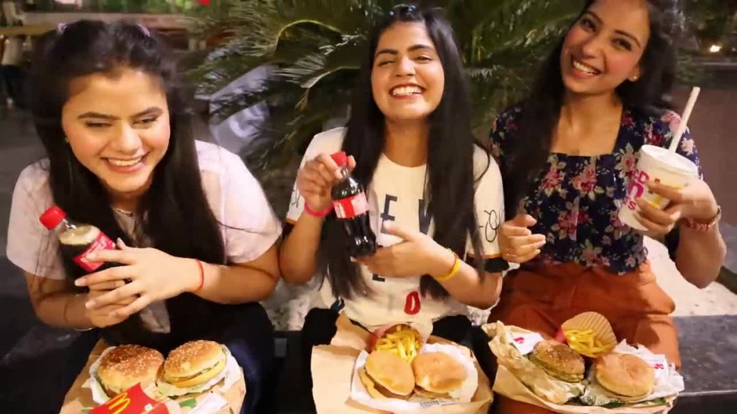 McDonald's Burger Eating Challenge Eating all McDonald's Burger Competition Food Challenge