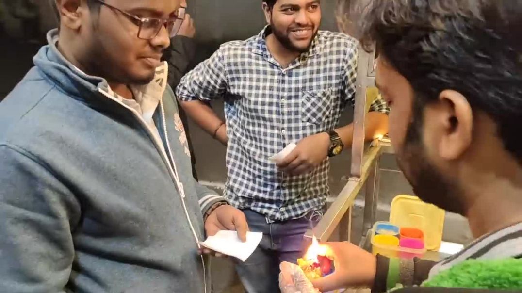 ⁣Fire Pani Puri _ India very first fire Golgappa _ Indian Street Food