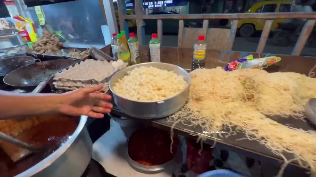 ⁣Street Style Macaroni Pasta of Kolkata _ Indian Street Food