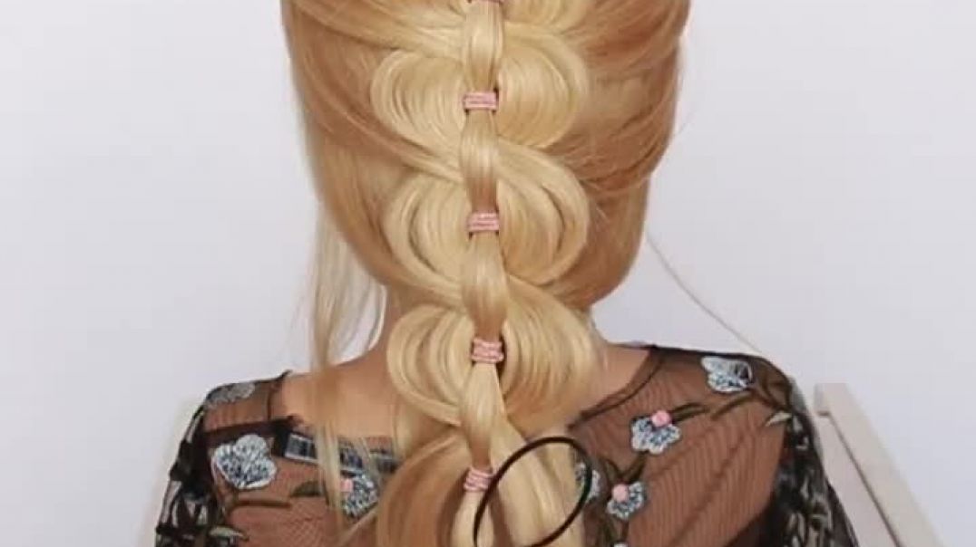 EASY BRAID with hairbands new hairstyle for wedding and party __ trending hairstyle __ party