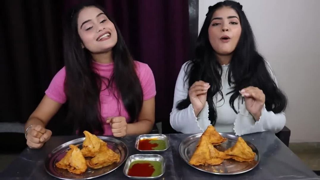 Paneer Samosa, Chow Mein Samosa, Pizza Samosa, Corn Samosa And Macaroni Samosa Eating Challenge