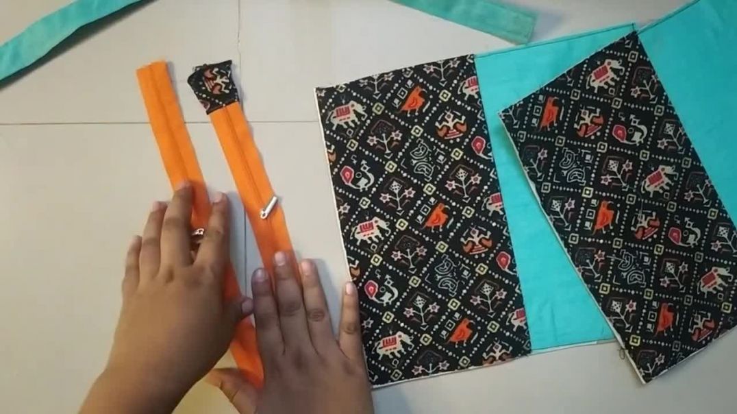 ⁣Diy How To Stitch Fabric Sling Bag At Home _ Bag Making At Home _ Cloth Bag Making- Reuse Old Cloths