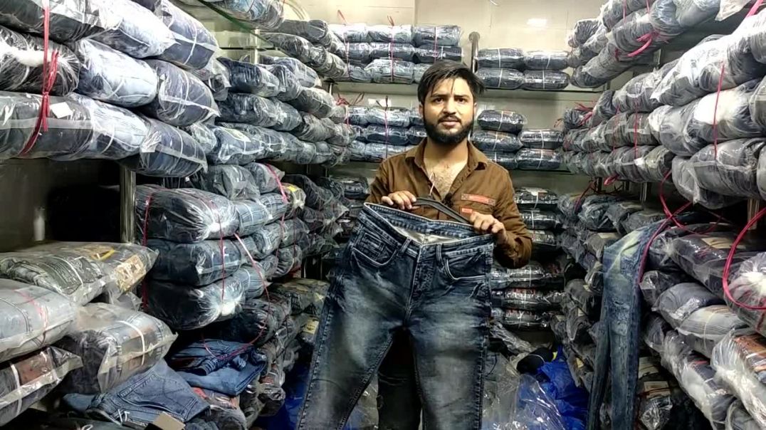 Cheap Price Jeans in Delhi _ Tank Road Jeans market __ Branded Jeans