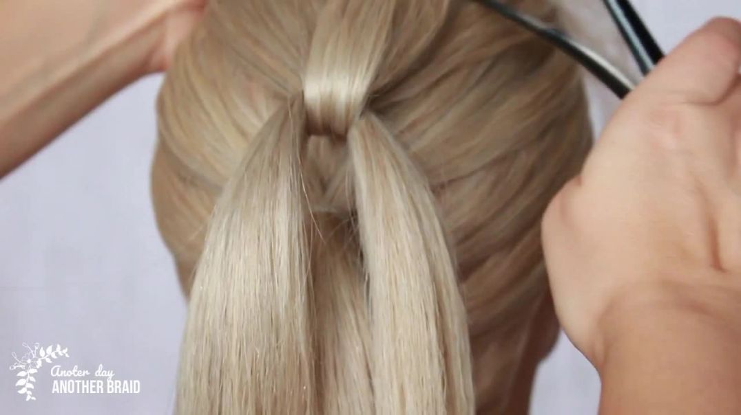 How To_ 3D Pull-Through Braid _ Easy Braid Hairstyle _ Easy and fast hairstyles with braids 2019