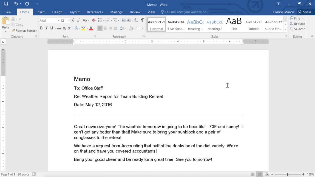 ⁣Word_ Creating and Opening Documents