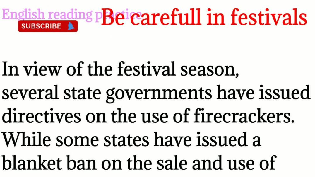 67,Be carefull in festivals_real news_ how to read english_ English to Hindi translations