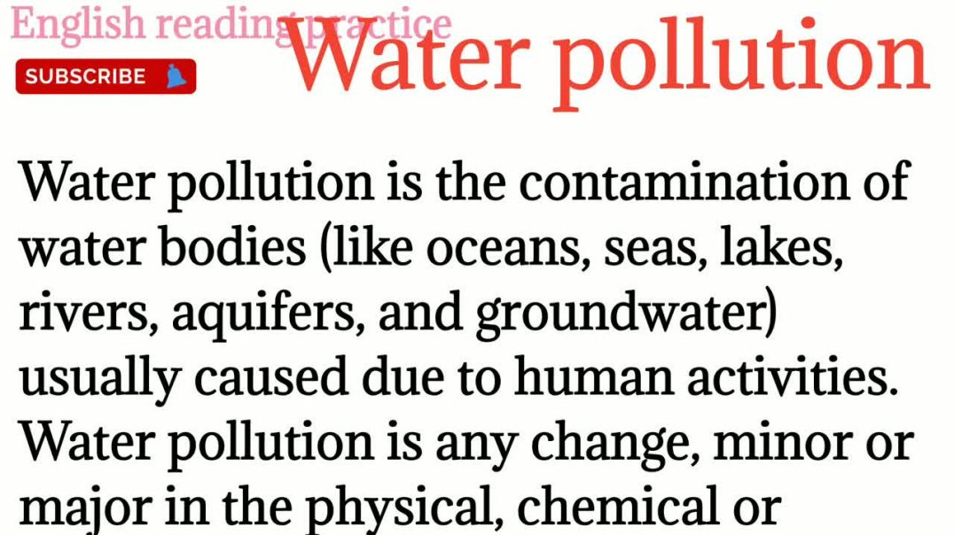 113,Water pollution essay_ how to read english to hindi translation_ improve your grammar