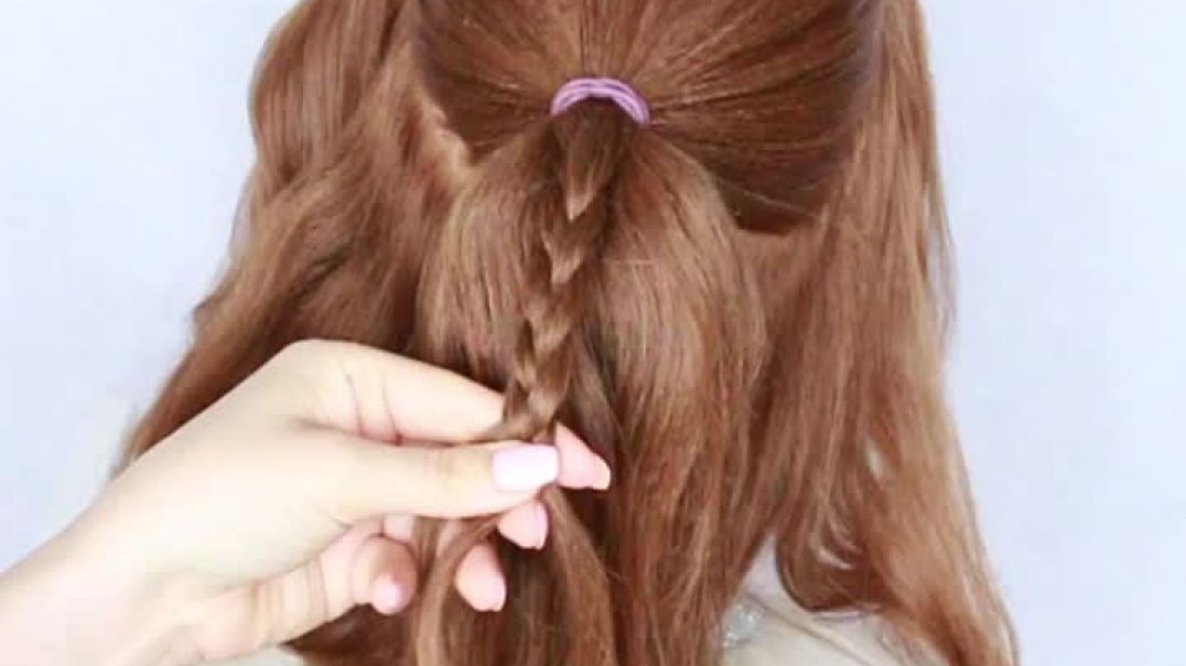 Flower UPDO Hairstyle Step By Step _ Flower Bun Hairstyle by Another Braid (1)