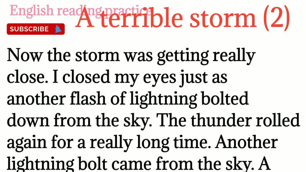 80,A terrible storm_ how to read english to hindi translation_improve your spoken English vocabalury