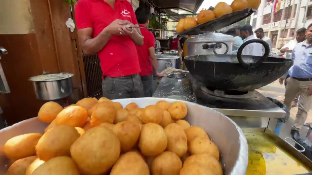 Gigantic Mysore Bonda of Hyderabad _ Indian Street Food