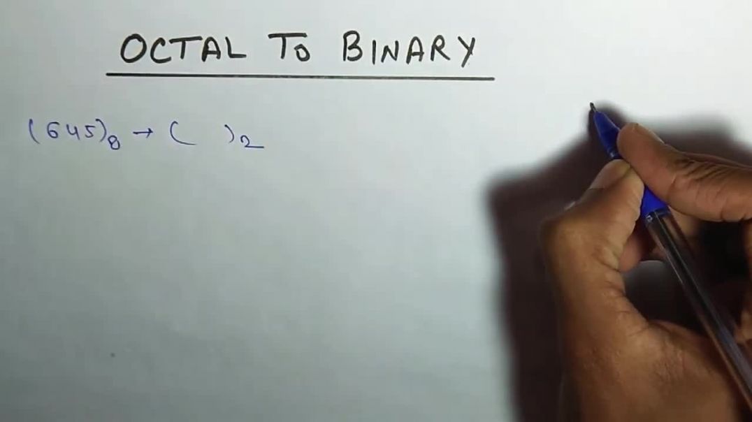 ⁣Octal To Binary Conversion _ Number System Conversion