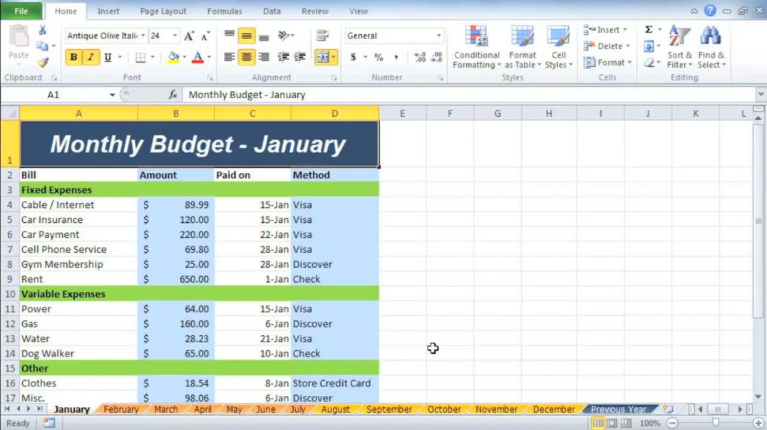 ⁣Excel 2010_ Grouping Worksheets