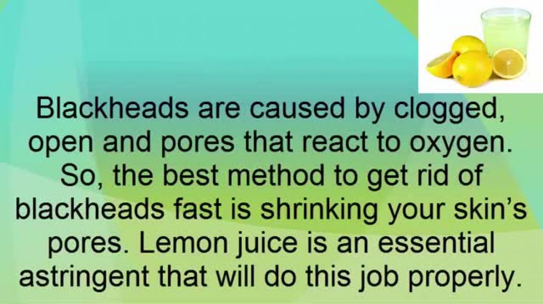 ⁣Use Lemon To Get Rid Of Blackheads Overnight From Nose And Face