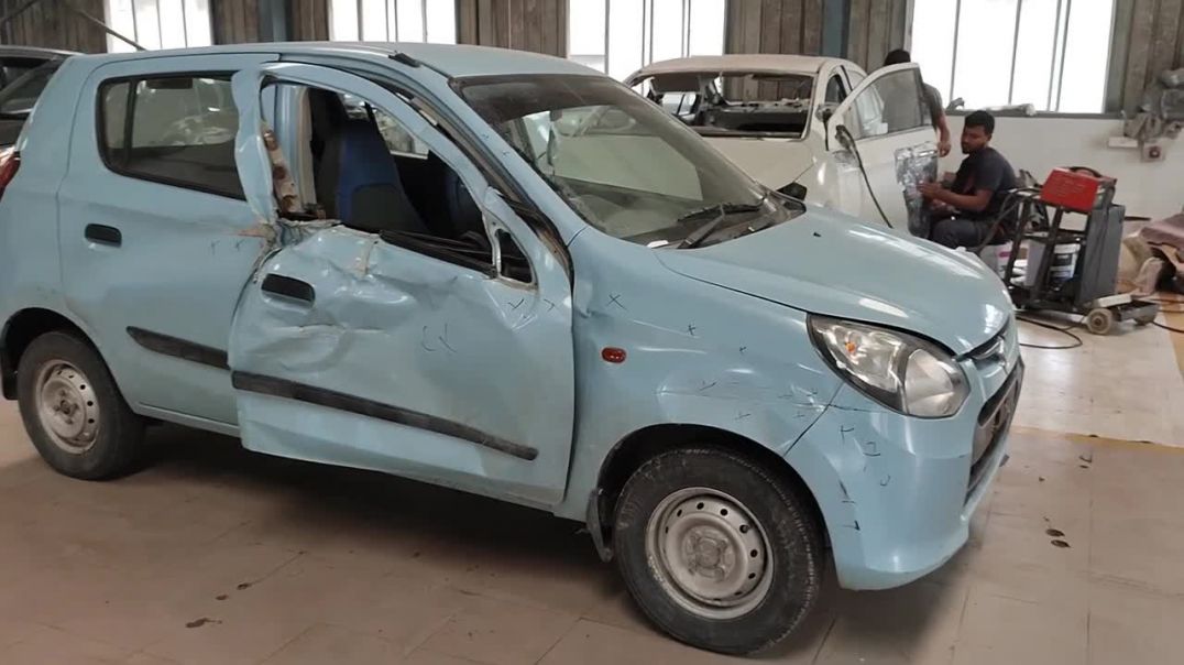 ⁣ALTO 800 SIDE ACCEDENT FULL RESTORATION PROCESS#AUTOMOBILESERVICE