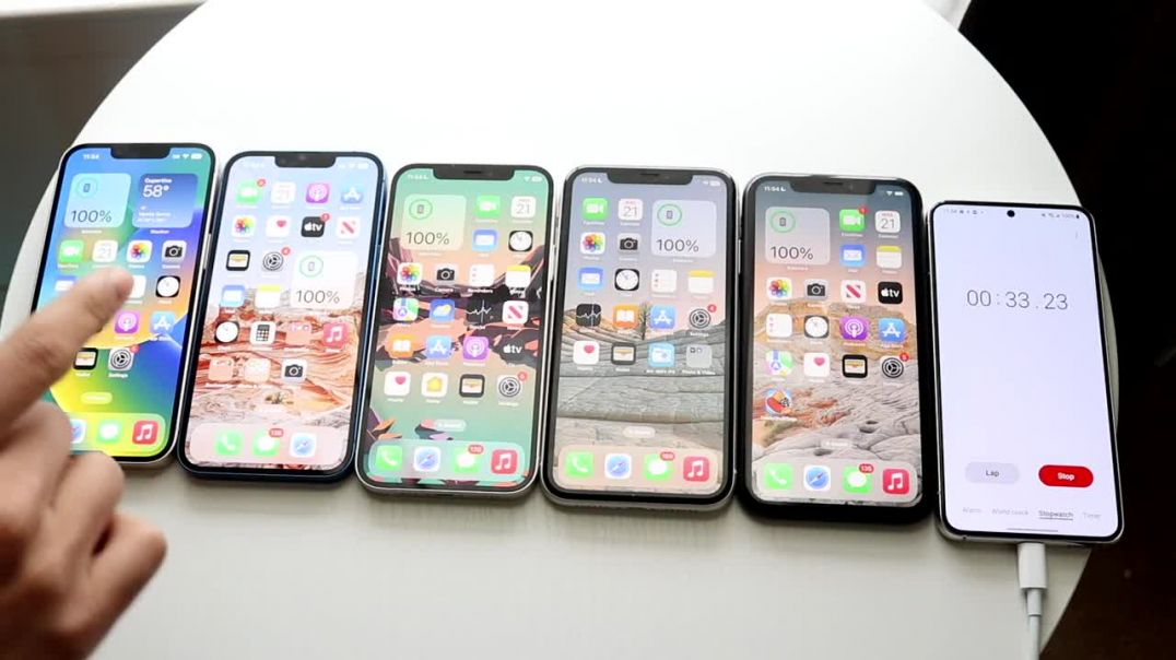iPhone 14 Vs iPhone 13 Vs iPhone 12 Vs iPhone 11 Vs iPhone XR Battery Life Comparison!