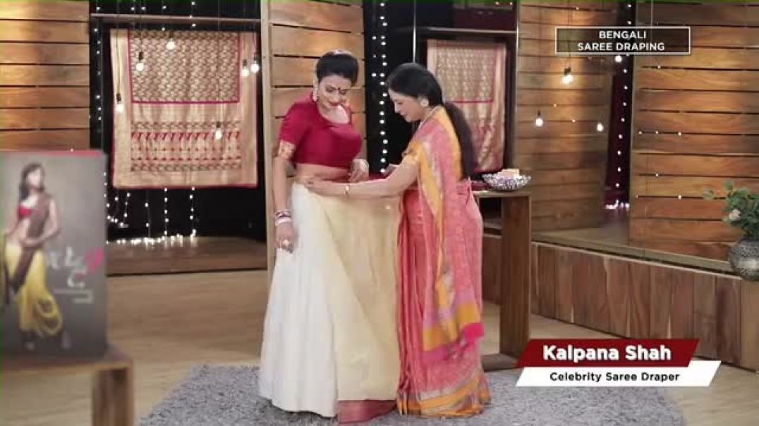 Bengali Saree Drape alias Box Pleat Drape by Kal