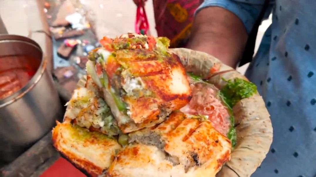 India Most Loaded Grilled Sandwich _ Kolkata Special Sandwich _ Indian Street Food