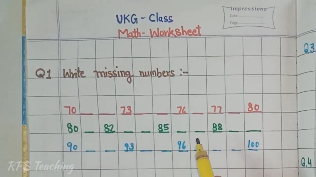 ⁣UKG class के बच्चों के लिए Math की Worksheet UKG Class Math Worksheet Math Worksheet for UKG Class
