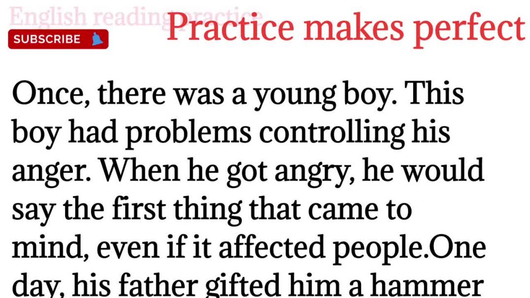 182,Practice makes perfect_paragraph reading_how to learn English @English reading practice
