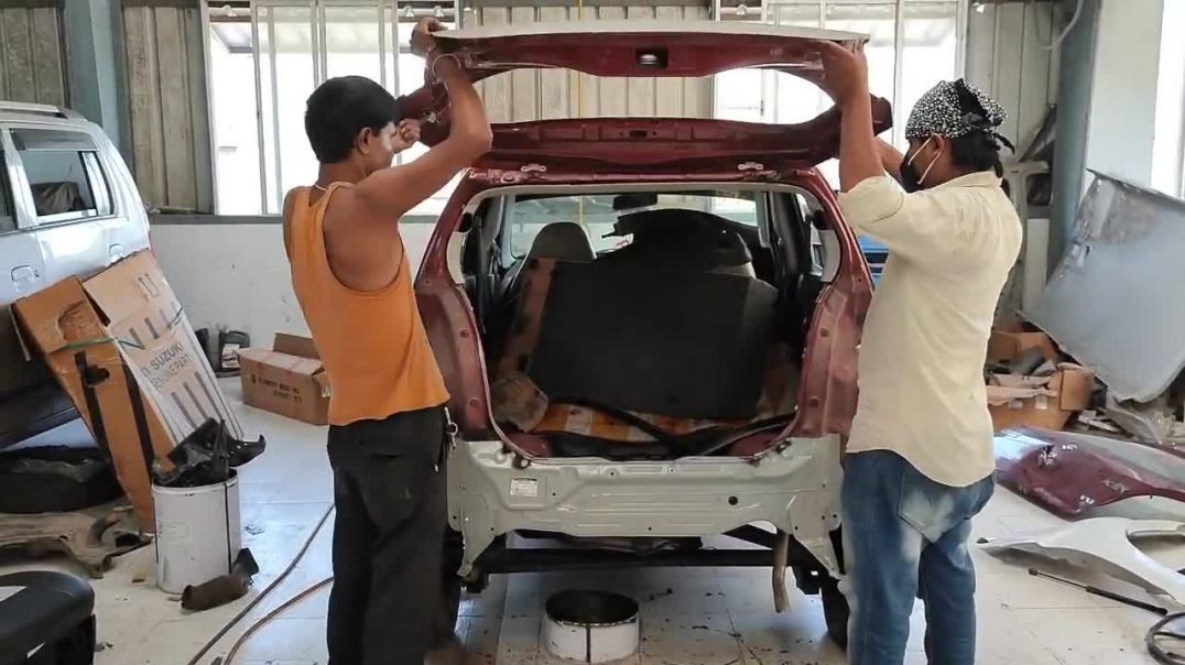 ALTO K10 BACK RESTORATION PROCESS #AUTOMOBILESERVICE