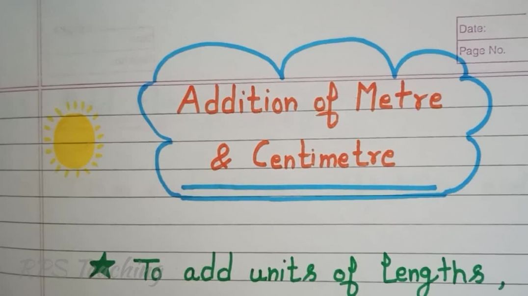 ⁣#Math Measurement of Length • PART 2 Addition of Metre and Centimetres  @RPS Teaching