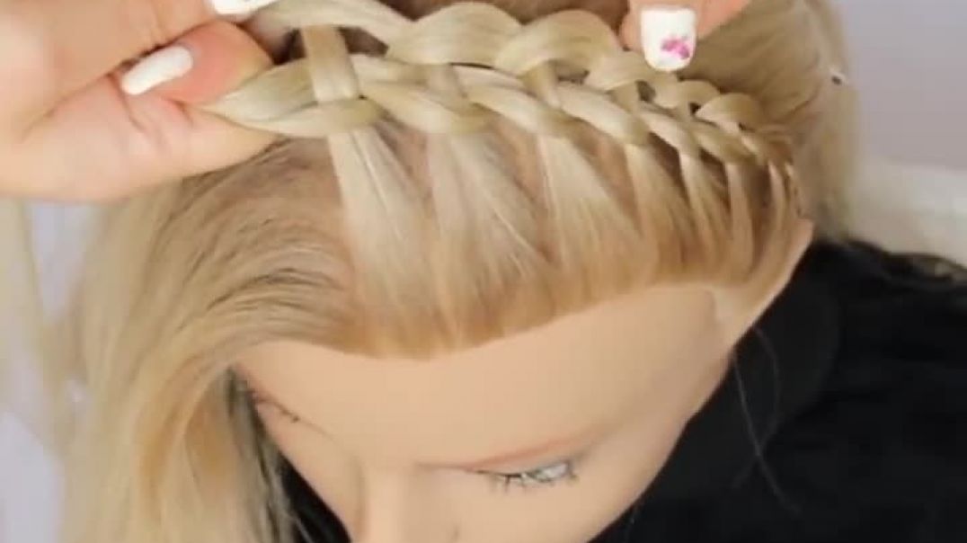 Three Strand Suspended Braid Headband by Another Braid