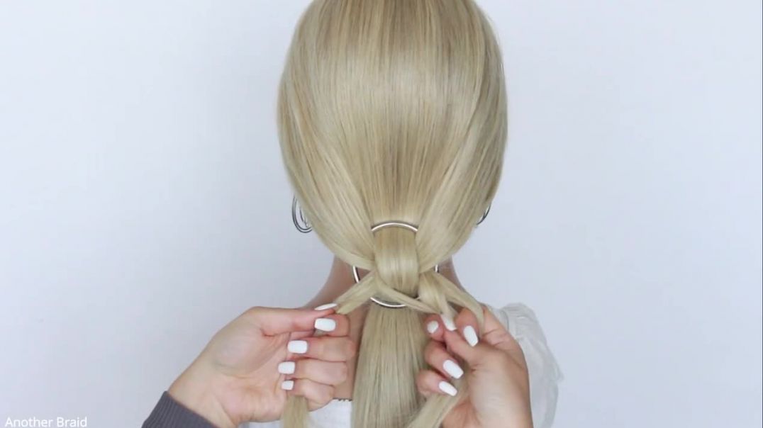 Fishtail Chain Hairstyle Ponytail by Another Braid