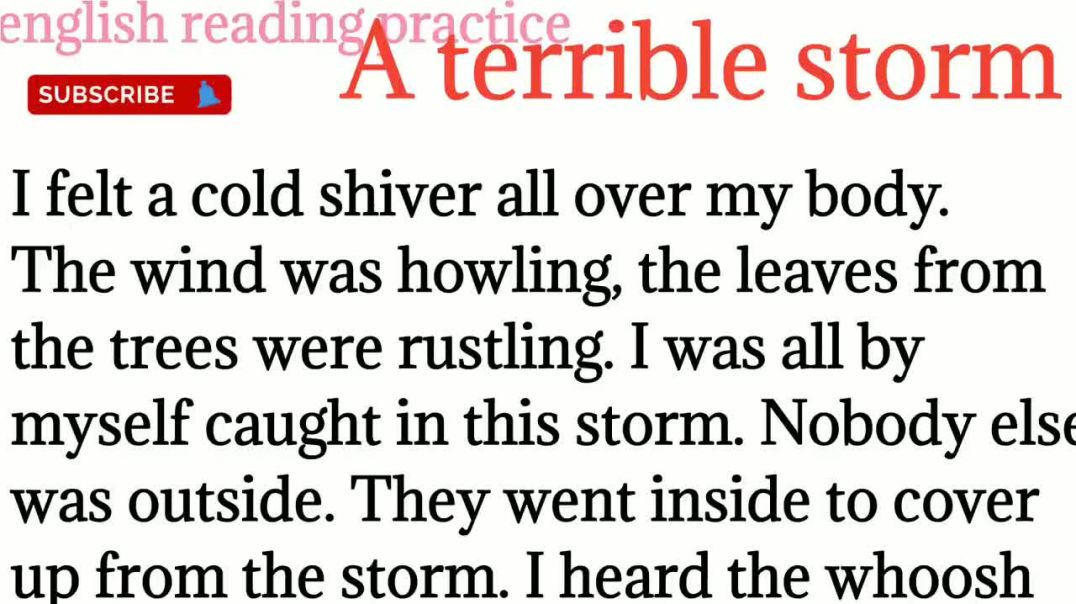 79,A terrible storm_ how to read english to hindi translation_improve your spoken English vocabalury