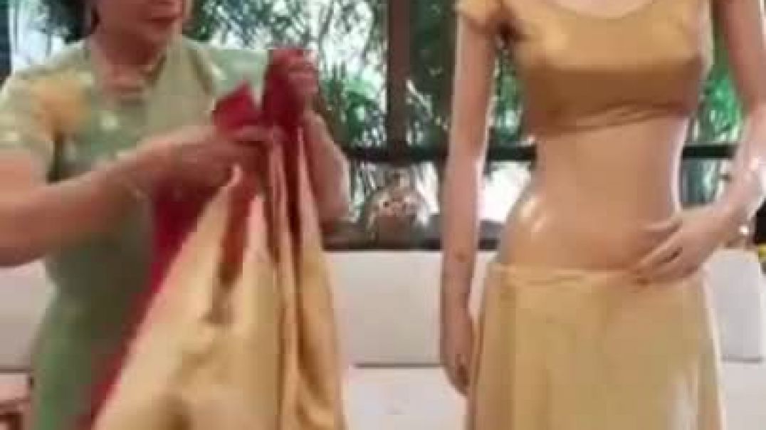 ⁣Style No 26_ Bridal Special_ Kalpana Shah Sari Drapes