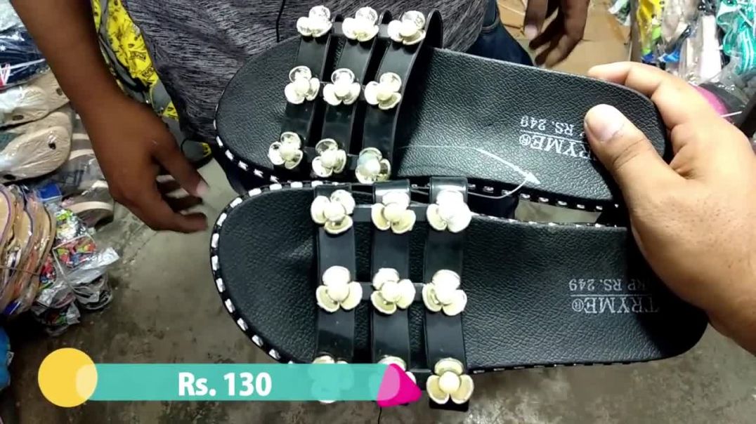 Ladies Chappal Market Cheapest Slipper Market in Inderlok Delhi (1)