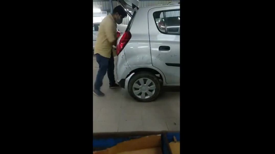 Alto 800 Right Side full Denting (Repairing) And Painting